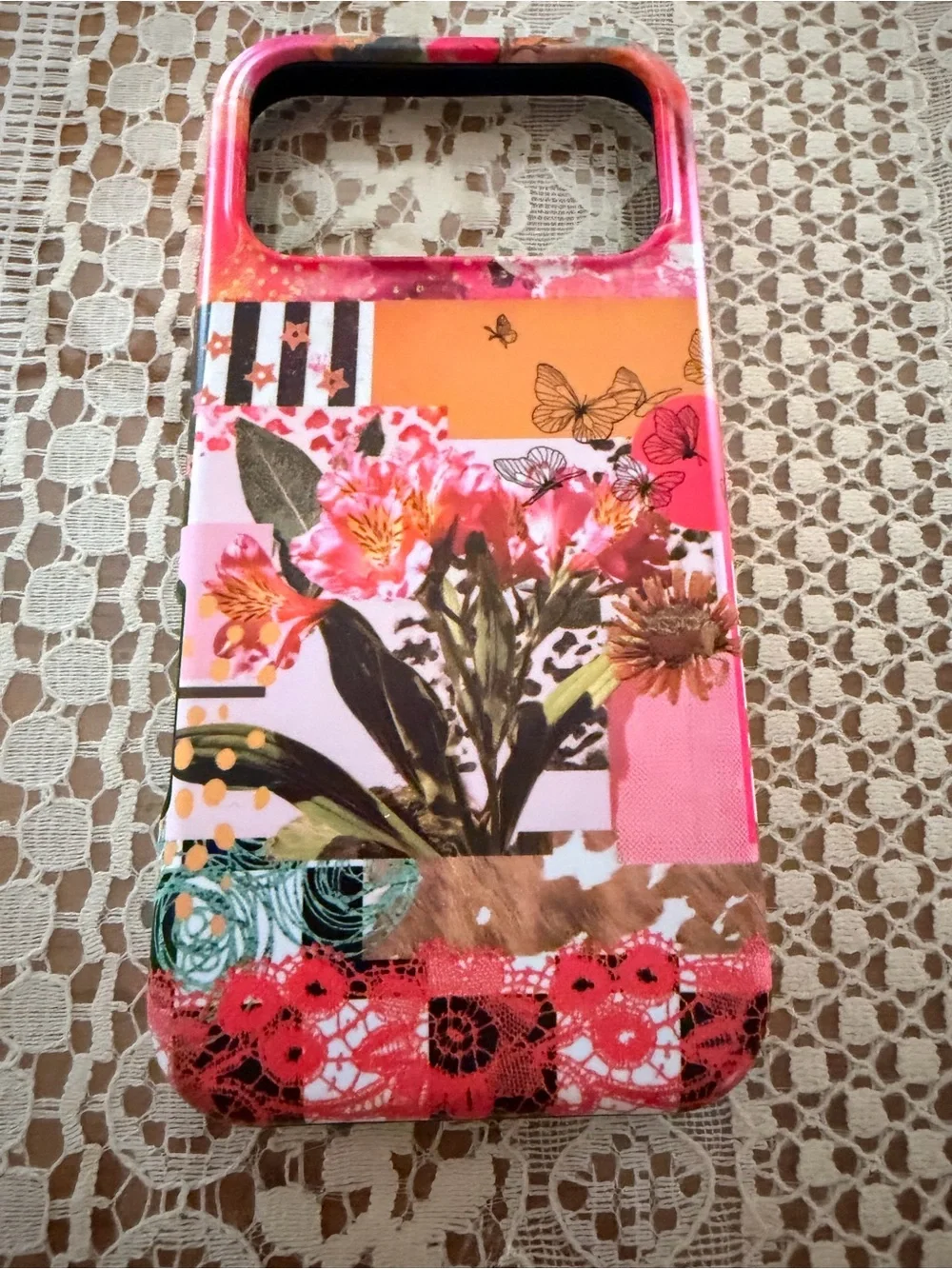 Floral Pink Patterned Protective Phone Case